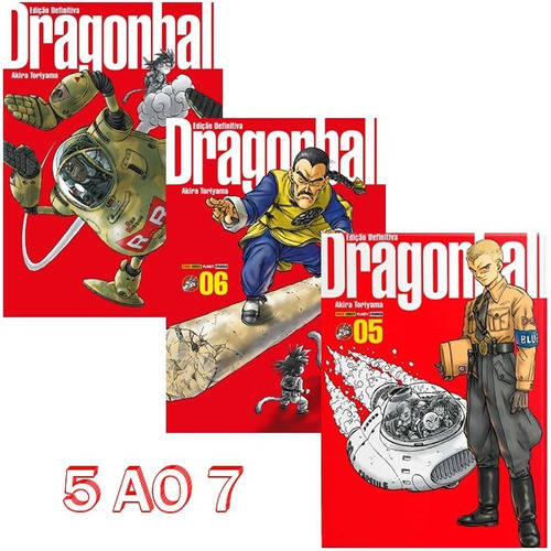 Dragon Ball Edição Definitiva 5 Ao 7 Capa Dura! Mangá Panini