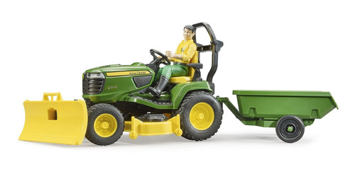 Bworld John Deere Lawn Tractor With Trailer And Gardener