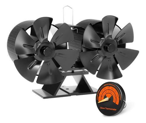 Jossacolar Ventilador De Estufa De Leña, Motor Dual, Venti.