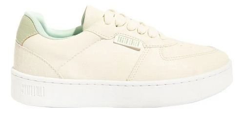 Tenis Feminino Santa Lolla Floater Off White E Verde