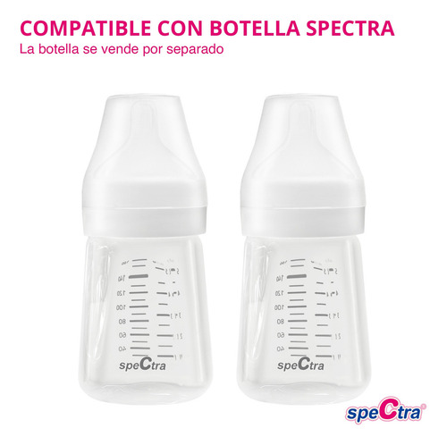 Tetina Mamila Para Biberón Spectra Flujo A Elegir 2 Pzas Tamaño 3 a 5 meses