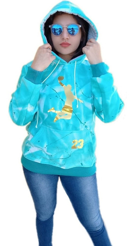 Sudadera Tie Dye Colorida Con Capucha Flight 23