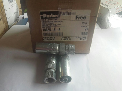 Conector Hembra Manguera Hidraulic Parker Parflex 10655 6-6