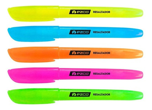 Resaltador Biselado Neon Ezco Filgo Colores Surtidos X12 U