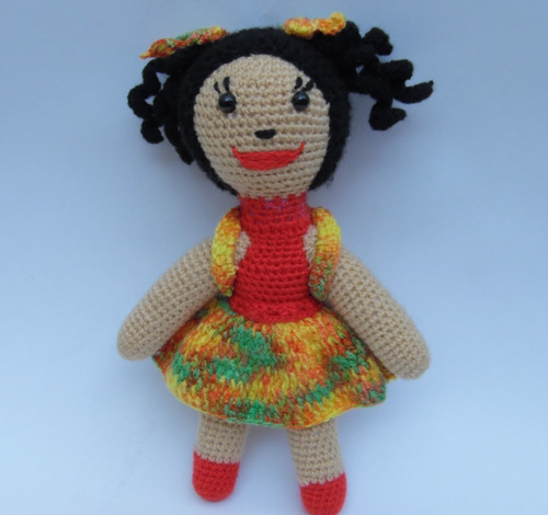 Figura Artesanal Tejida A Mano 100% Con Técnica Crochet