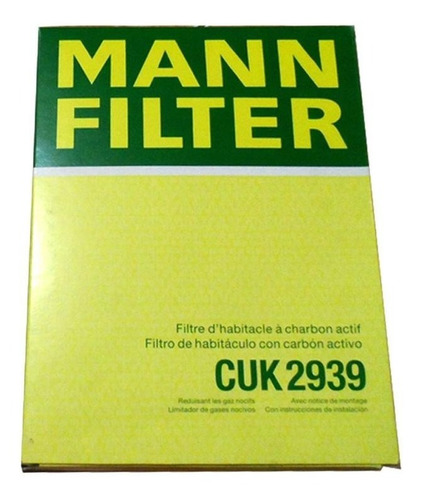 Filtro Cabina Bora 2006 2.5 Turbo Mann Cuk2939