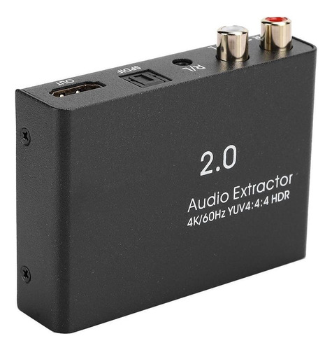 1x1 4k 60hz Hdmi 2.0 Extractor De Audio Digital Óptico Spli