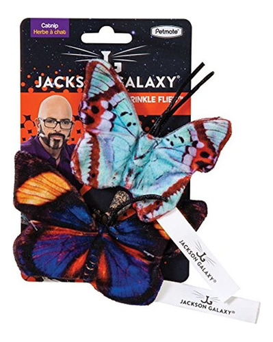 Jackson Galaxy 32443 Moscas Arrugadas Mariposa Para Gatos (p