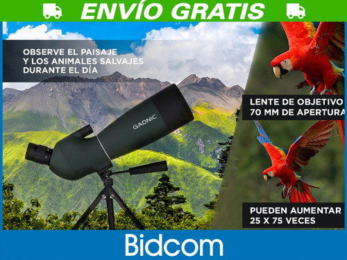Imagen 3 de 9 de Telescopio Monocular Portátil Gadnic Profesional