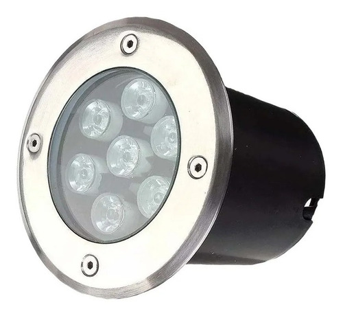 Foco Led Piso 7w Embutido Exterior Luz Fria