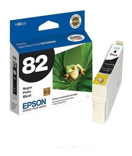 Tinta Negra Epson Cartucho Para Impresoras T082120-al