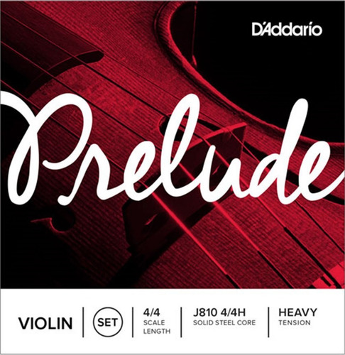 Daddario Prelude Violin Heavy 4/4 Encordado J8104/4h