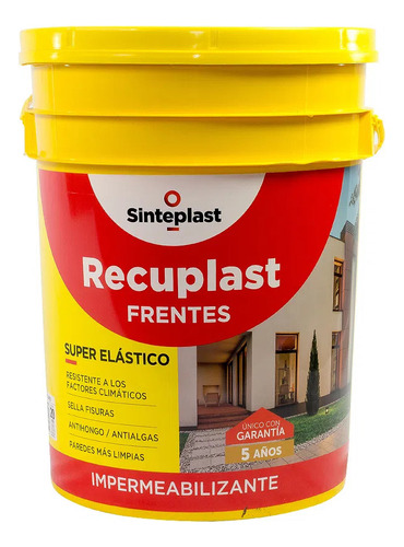 Recuplast Frentes Impermeable 20l Sinteplast 