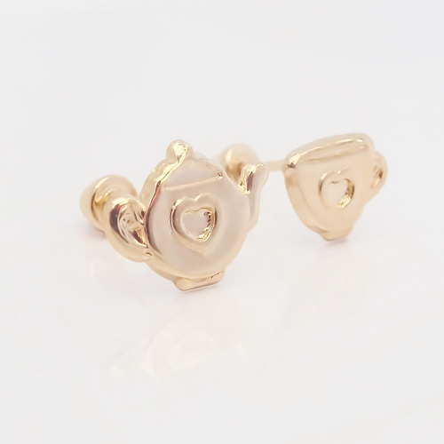 Amor Eterno - Disney Tetera Sra. Potts Y Chip / Aretes 10k
