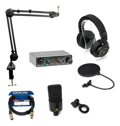 Kit Home Studio Armer Sunset Sound Mic Tla103 + Fone Sh550