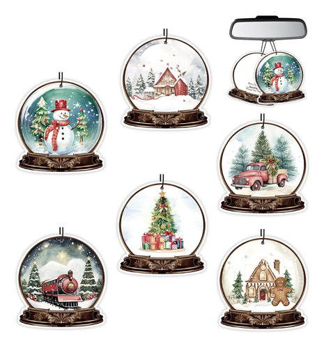 Ambientadores De Coche De Navidad De Hielo Negro/coloni...