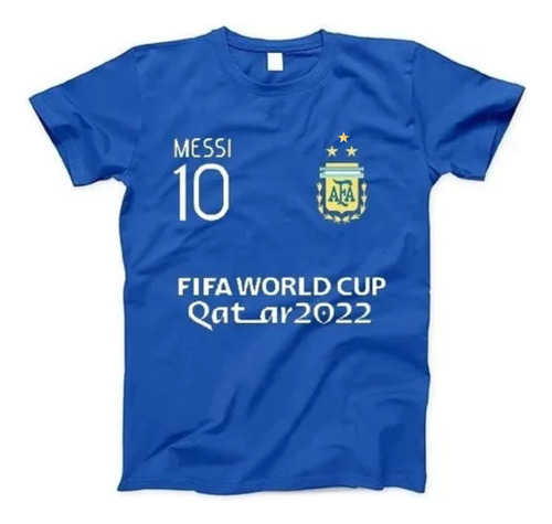 Remera Afa Argentina Qatar 2022 #10 Messi
