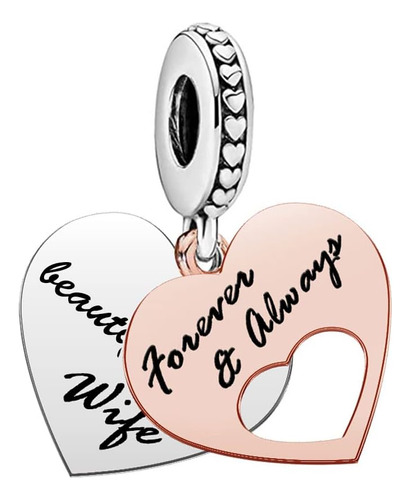 Forever   Always Heart Love Charm Compatible Con Pulseras Pa