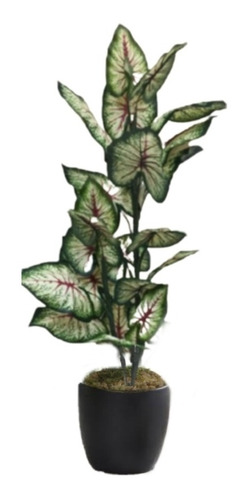Planta Artificial Caladium Con Maceta