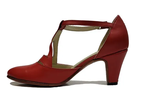 zapato baile rojo