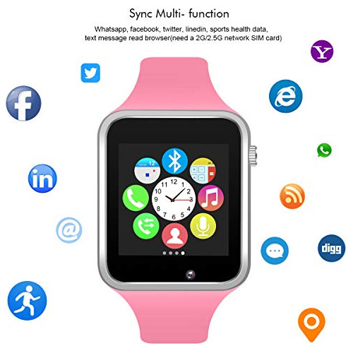 Bluetooth Wrist Smart Phone Watch Sports Fitness Tracker Sd
