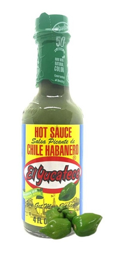 Salsa Picante El Yucateco Chile Habanero X 120 Ml