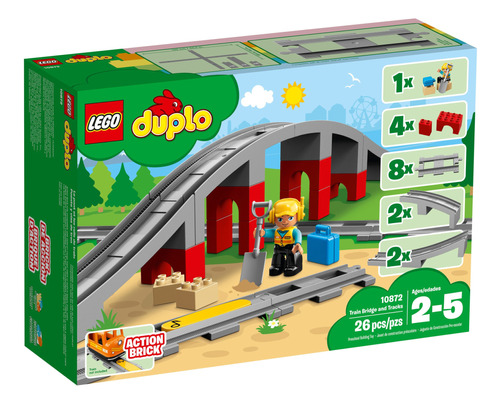 Lego Duplo Town Train Bridge And Tracks 10872