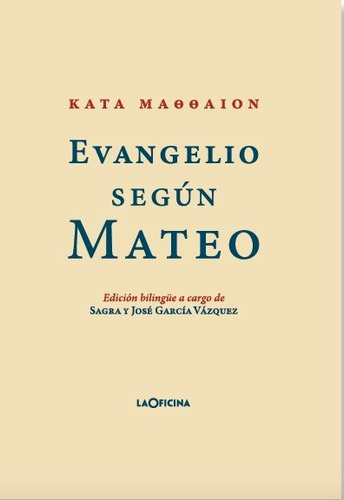 Libro Evangelio Segun Mateo