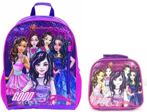 Kit Mochila Costas E Lancheira Descendentes Disney Dermiwil