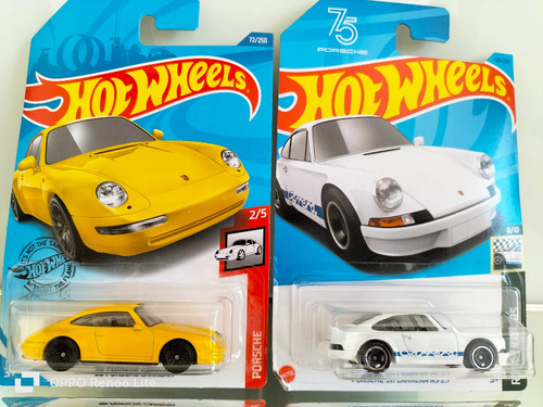 Set 2 Autos Porsche 96 Carrera Y 911 Carrera Rs 2.7 Hw 1:64 (Usado)
