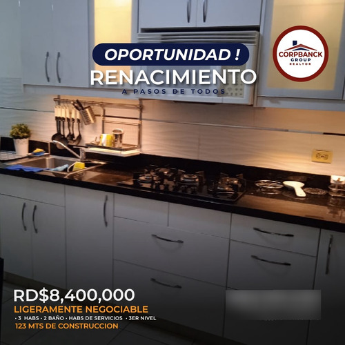 Excelente Apartamento Oportunidad 3 Hab Renacimiento 