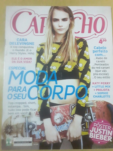 Pl575 Revista Capricho Nº1187 Out13 Pôster Justin Bieber 