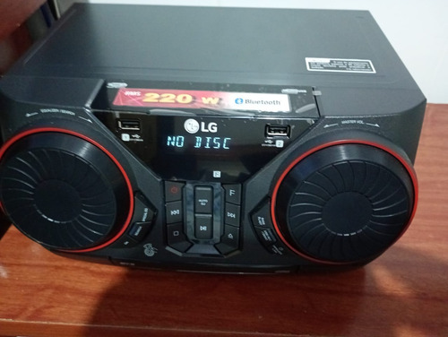 Mini System Lg Micro System Lg Xboom Ck43 Usb Bluetooth Preto 220 W