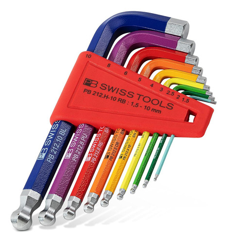 Pb Swiss Tools Key Set Pb 212.h-10 Rb | 100% Swiss Hecho | S