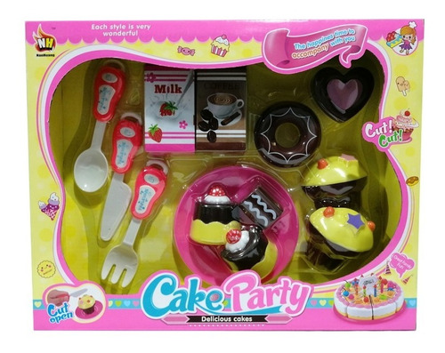 Set De Cocina Infantil Nena Con Comiditas  * Sheshu Toys 