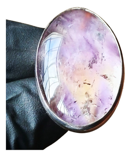 Anillo Ametrino Plata 925 Ajustable Fortalece Y Habilita Plateado Regulable