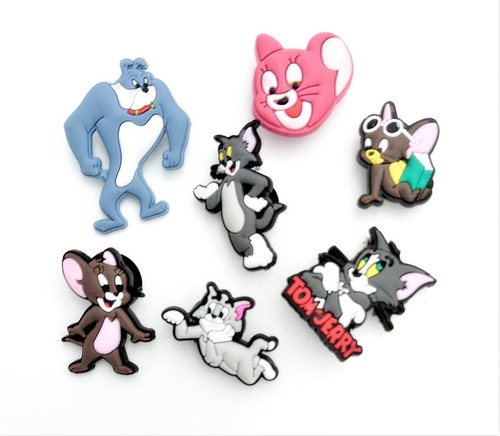 Tom Y Jerry Jibbitz Pins Crocs Pack X 10 + 10 De Regalo