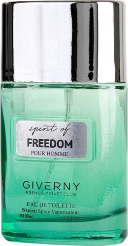 Perfume Giverny Spirit Of Freedom Fragrância Masculina 100ml