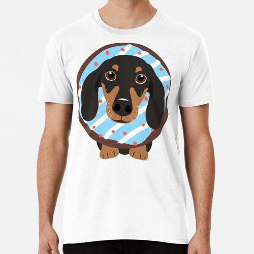 Remera Love Black And Tan Dachshund Salchicha Perro Y Donut 