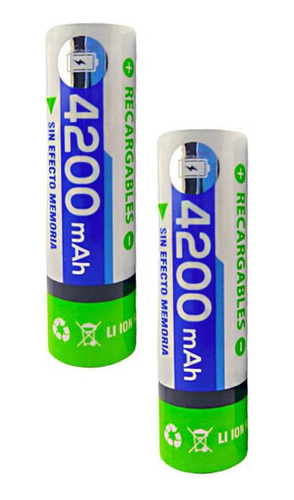 Pilas Recargables 18650 Capacidad 4200 Mah Dblue Pr4200