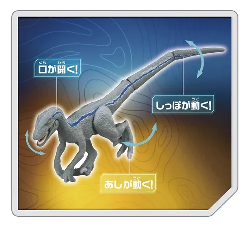 Velociraptor Blue 13cm Jurassic World Takara Tomy Ania Japón