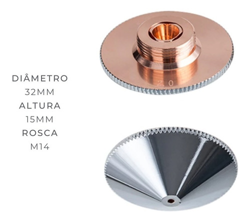 Bocal Nozzle Máquina Laser Corte De Metal