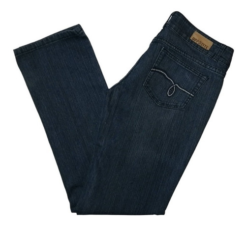 Jeans Mujer Opposite Talla 38 Corte Recto Impecable