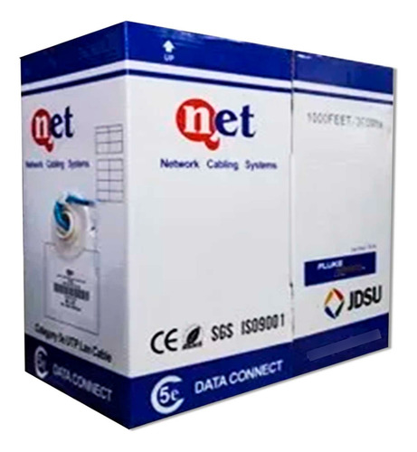 Cable Utp Cat 5e Qnet Cca 70/30 Bobina 305 Mts