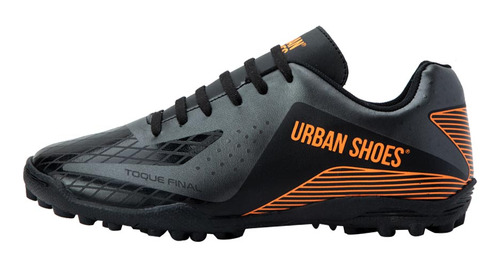 Tenis Deportivo Futbol Turf Negro