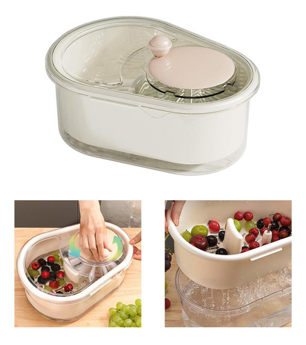 Manivela Lavadora De Frutas Limpador De Frutas E Legumes