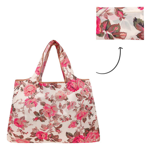 Bolsa De Compras Reutilizable De Nailon Grande Y Duradera