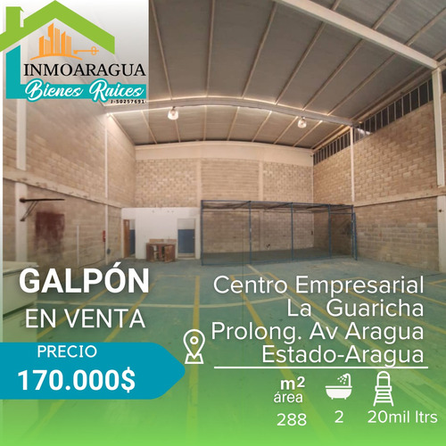 Galpón En Venta/ Centro Empresarial La Guaricha Prolongación Avenida Aragua/ Pg1112