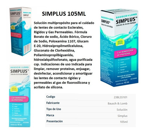 Simplus 105ml Oferta