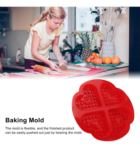 Molde De Silicona Para Gofres Seguro Buena Elasticidad Fácil